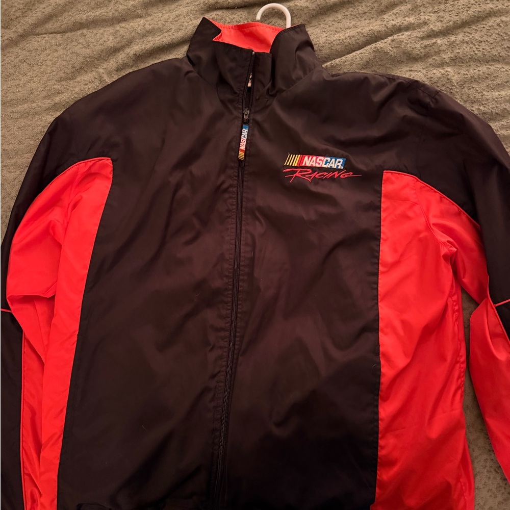 Nascar Racing Black and Red Windbreaker